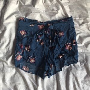 floral flowy shorts